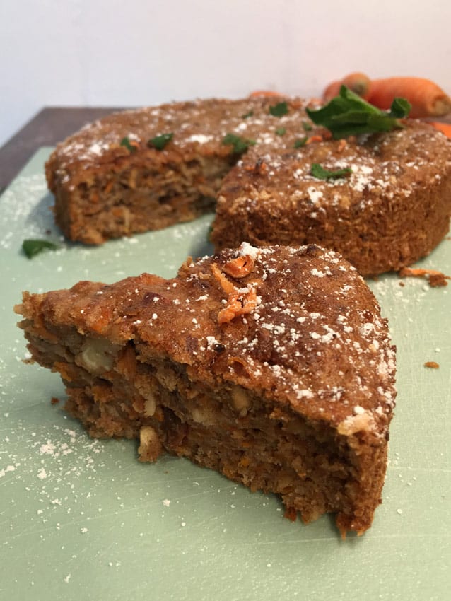 Rezept: Karotten Nuss Kuchen (vegan) - Zum Nachbacken und genießen!