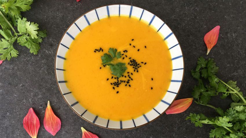 Kürbissuppe mit Safran