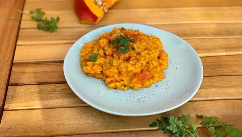 Ayurvedisches Risotto mit Kürbis