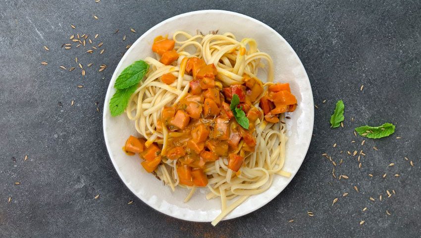 Ayurvedische Gemüsespaghetti